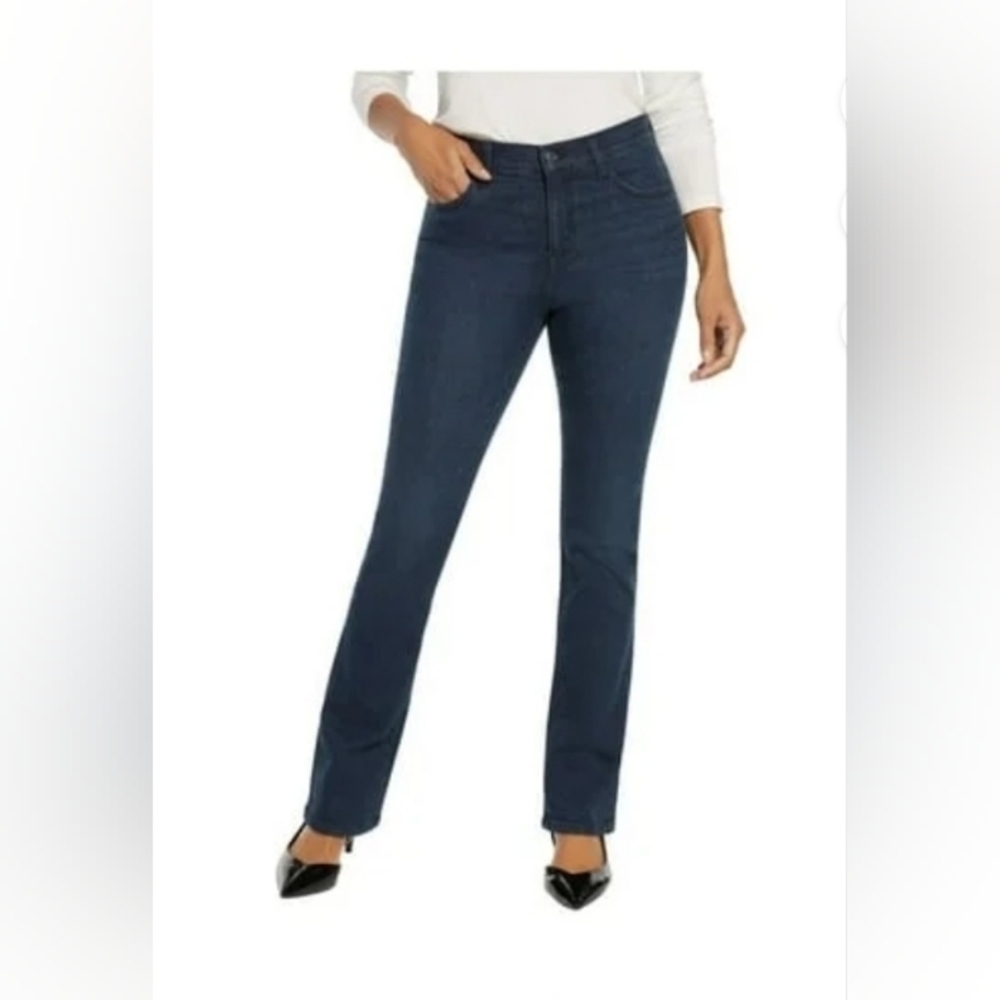 Express Ladies Lightweight Stretch Bootcut Jeans Dark Wash